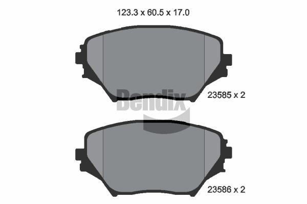 Bendix USA BPD1335 Brake Pad Set, disc brake BPD1335: Buy near me in Poland at 2407.PL - Good price!