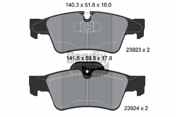 Bendix USA BPD1592 Brake Pad Set, disc brake BPD1592: Buy near me in Poland at 2407.PL - Good price!