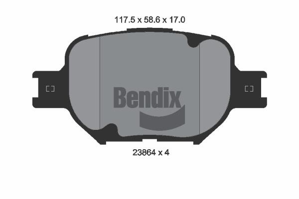 Bendix USA BPD2057 Klocki hamulcowe, zestaw BPD2057: Dobra cena w Polsce na 2407.PL - Kup Teraz!