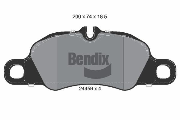 Bendix USA BPD2155 Гальмівні колодки, комплект BPD2155: Приваблива ціна - Купити у Польщі на 2407.PL!
