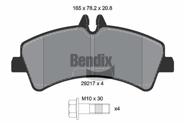 Bendix USA BPD1116 Гальмівні колодки, комплект BPD1116: Приваблива ціна - Купити у Польщі на 2407.PL!