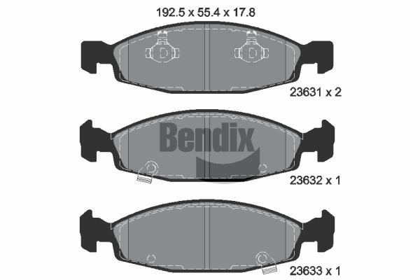 Bendix USA BPD2019 Brake Pad Set, disc brake BPD2019: Buy near me in Poland at 2407.PL - Good price!