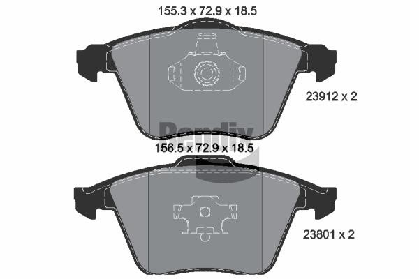 Bendix USA BPD1416 Brake Pad Set, disc brake BPD1416: Buy near me in Poland at 2407.PL - Good price!