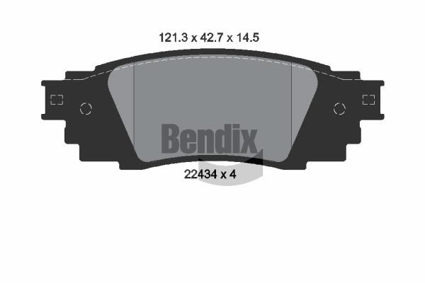 Bendix USA BPD1892 Brake Pad Set, disc brake BPD1892: Buy near me in Poland at 2407.PL - Good price!