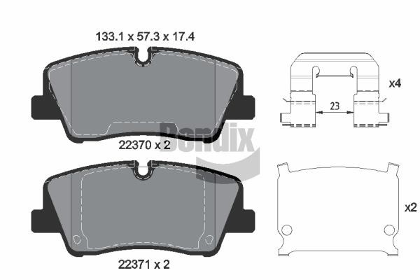 Bendix USA BPD1885 Brake Pad Set, disc brake BPD1885: Buy near me in Poland at 2407.PL - Good price!