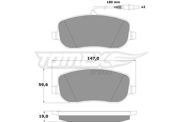 Tomex TX 13-34 Brake Pad Set, disc brake TX1334: Buy near me in Poland at 2407.PL - Good price!