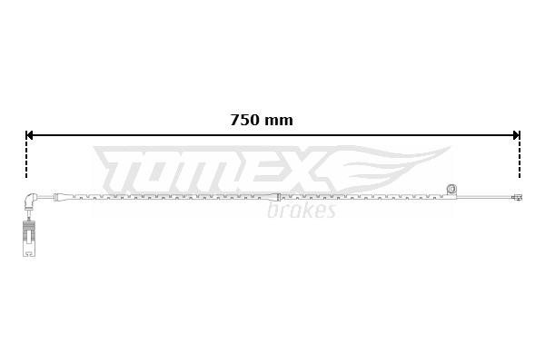 Tomex TX 30-59 Warning contact, brake pad wear TX3059: Buy near me in Poland at 2407.PL - Good price!