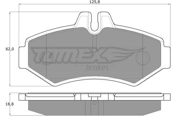 Tomex TX 12-34 Гальмівні колодки, комплект TX1234: Приваблива ціна - Купити у Польщі на 2407.PL!