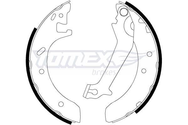 Tomex TX 20-51 Brake shoe set TX2051: Buy near me at 2407.PL in Poland at an Affordable price!