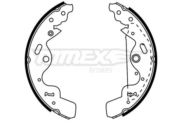 Tomex TX 22-75 Brake shoe set TX2275: Buy near me at 2407.PL in Poland at an Affordable price!