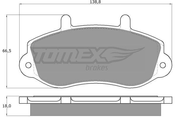 Tomex TX 13-01 Гальмівні колодки, комплект TX1301: Приваблива ціна - Купити у Польщі на 2407.PL!