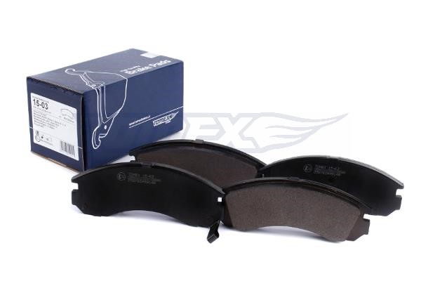 Tomex TX 15-03 Brake Pad Set, disc brake TX1503: Buy near me in Poland at 2407.PL - Good price!