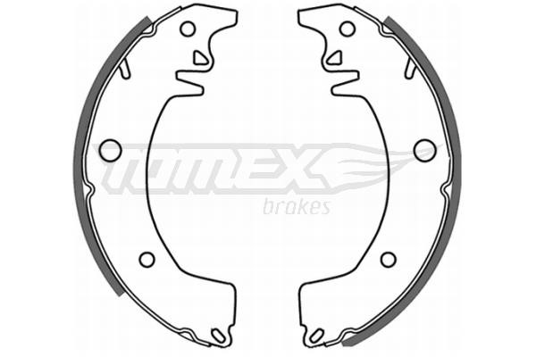 Tomex TX 21-03 Brake shoe set TX2103: Buy near me in Poland at 2407.PL - Good price!