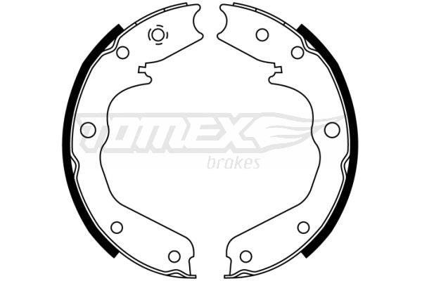 Tomex TX 22-43 Brake shoe set TX2243: Buy near me at 2407.PL in Poland at an Affordable price!