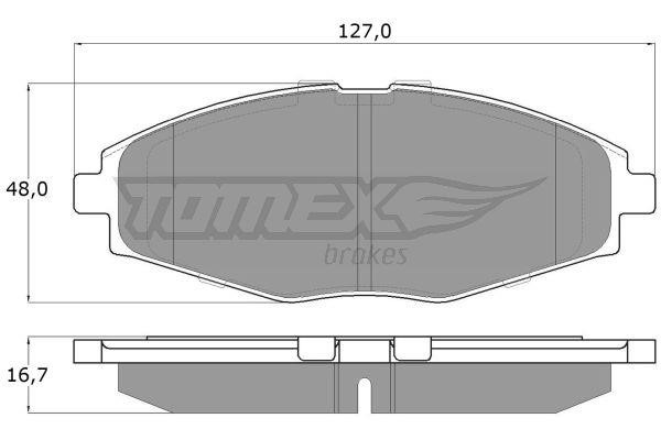 Tomex TX 10-80 Гальмівні колодки, комплект TX1080: Приваблива ціна - Купити у Польщі на 2407.PL!