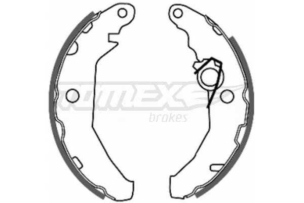 Tomex TX 20-46 Brake shoe set TX2046: Buy near me at 2407.PL in Poland at an Affordable price!