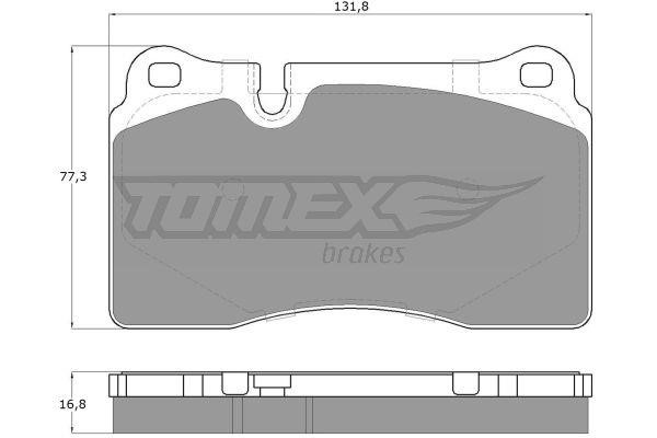Tomex TX 14-73 Brake Pad Set, disc brake TX1473: Buy near me at 2407.PL in Poland at an Affordable price!