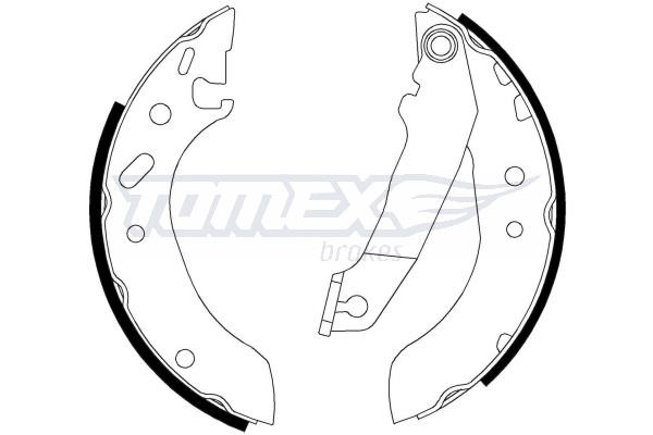 Tomex TX 20-53 Brake shoe set TX2053: Buy near me at 2407.PL in Poland at an Affordable price!