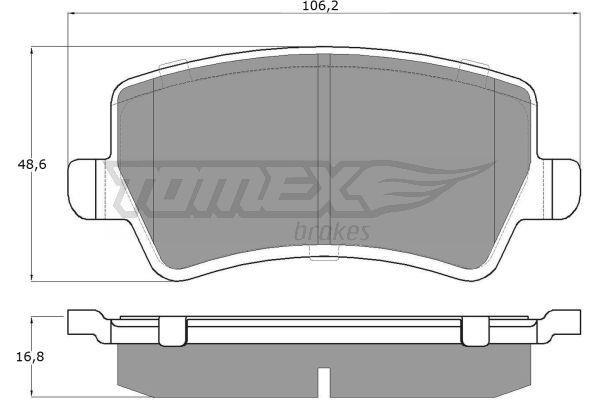 Tomex TX 14-85 Brake Pad Set, disc brake TX1485: Buy near me in Poland at 2407.PL - Good price!