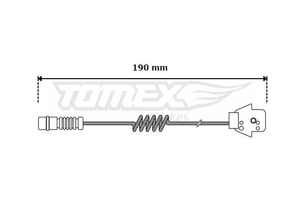 Tomex TX 30-05 Датчик зносу гальмівних колодок TX3005: Приваблива ціна - Купити у Польщі на 2407.PL!