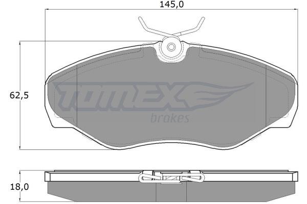 Tomex TX 13-08 Тормозные колодки дисковые, комплект TX1308: Отличная цена - Купить в Польше на 2407.PL!