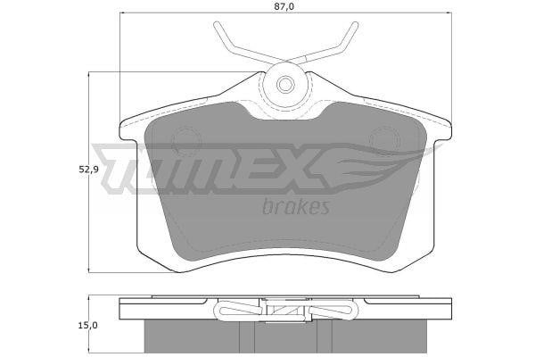 Tomex TX 10-78 Гальмівні колодки задні, комплект TX1078: Приваблива ціна - Купити у Польщі на 2407.PL!