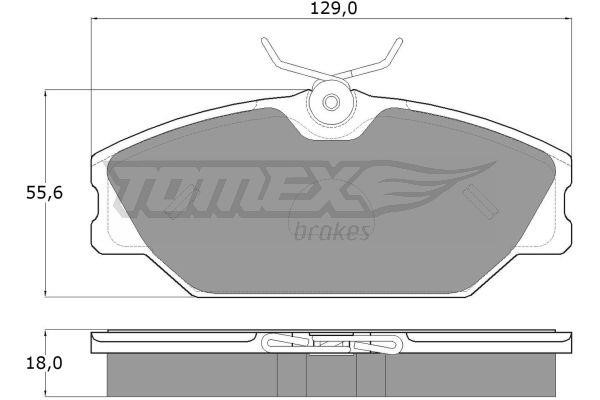 Tomex TX 10-761 Тормозные колодки дисковые, комплект TX10761: Отличная цена - Купить в Польше на 2407.PL!