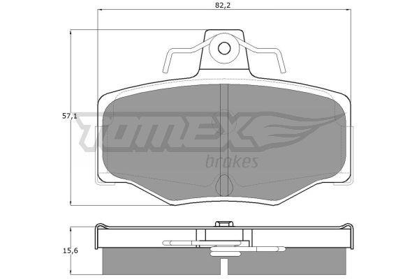Tomex TX 12-93 Brake Pad Set, disc brake TX1293: Buy near me in Poland at 2407.PL - Good price!
