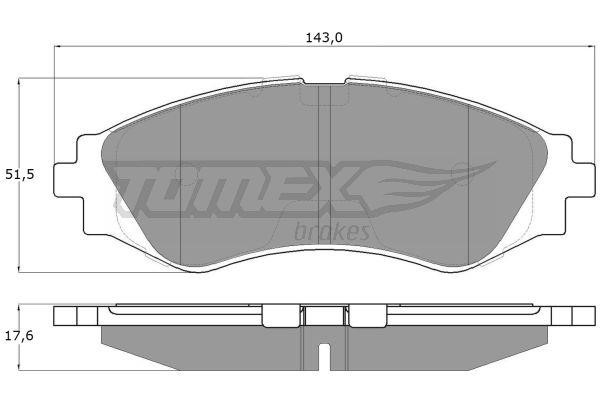 Tomex TX 10-74 Brake Pad Set, disc brake TX1074: Buy near me in Poland at 2407.PL - Good price!