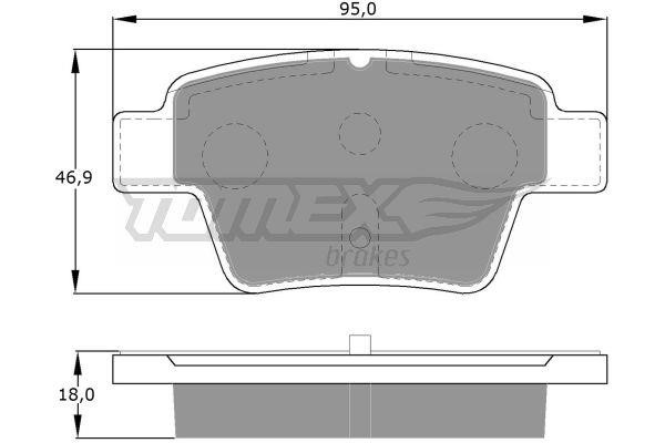 Tomex TX 14-65 Brake Pad Set, disc brake TX1465: Buy near me in Poland at 2407.PL - Good price!