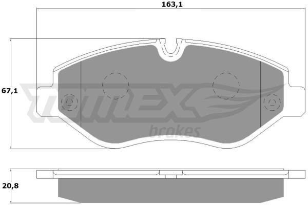 Tomex TX 14-25 Тормозные колодки дисковые, комплект TX1425: Отличная цена - Купить в Польше на 2407.PL!