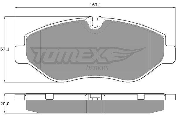 Tomex TX 15-86 Brake Pad Set, disc brake TX1586: Buy near me in Poland at 2407.PL - Good price!