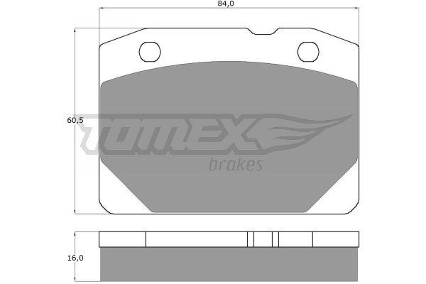 Tomex TX 10-31 Brake Pad Set, disc brake TX1031: Buy near me at 2407.PL in Poland at an Affordable price!