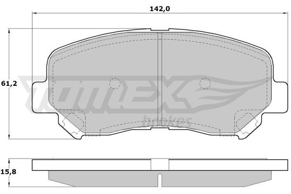 Tomex TX 17-25 Brake Pad Set, disc brake TX1725: Buy near me in Poland at 2407.PL - Good price!