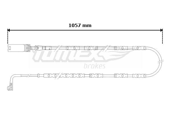 Tomex TX 30-57 Czujnik zużycia klocków hamulcowych TX3057: Dobra cena w Polsce na 2407.PL - Kup Teraz!