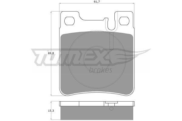 Tomex TX 12-73 Brake Pad Set, disc brake TX1273: Buy near me in Poland at 2407.PL - Good price!