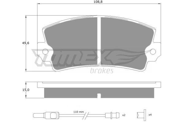 Tomex TX 10-431 Brake Pad Set, disc brake TX10431: Buy near me in Poland at 2407.PL - Good price!