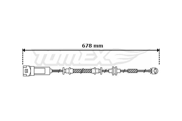 Tomex TX 30-48 Датчик износа тормозных колодок TX3048: Отличная цена - Купить в Польше на 2407.PL!