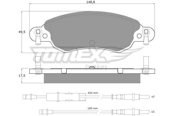 Tomex TX 13-30 Brake Pad Set, disc brake TX1330: Buy near me in Poland at 2407.PL - Good price!