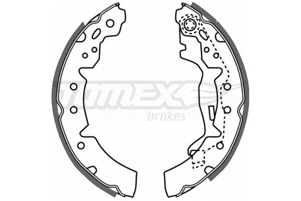 Tomex TX 21-06 Brake shoe set TX2106: Buy near me in Poland at 2407.PL - Good price!