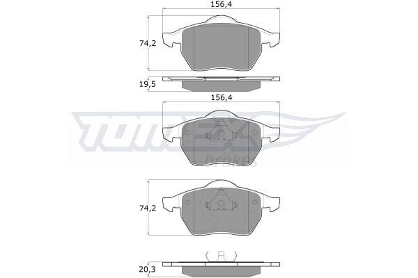 Tomex TX 12-12 Brake Pad Set, disc brake TX1212: Buy near me in Poland at 2407.PL - Good price!