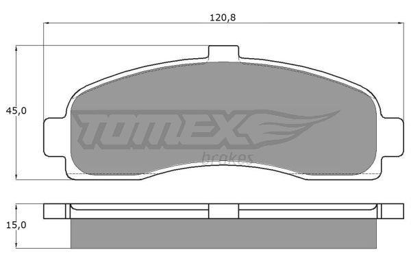 Tomex TX 11-10 Brake Pad Set, disc brake TX1110: Buy near me in Poland at 2407.PL - Good price!