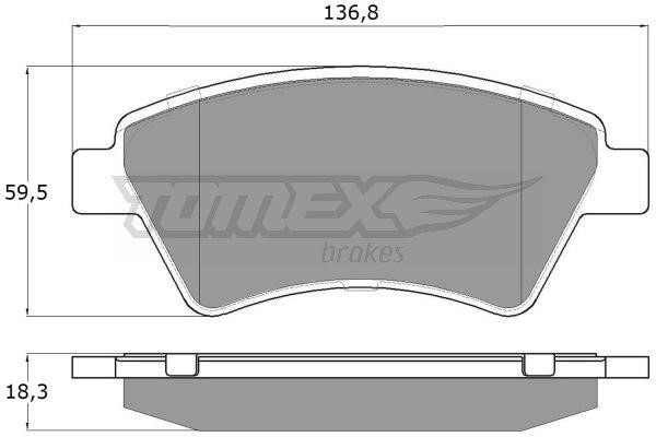 Tomex TX 13-54 Тормозные колодки дисковые, комплект TX1354: Отличная цена - Купить в Польше на 2407.PL!