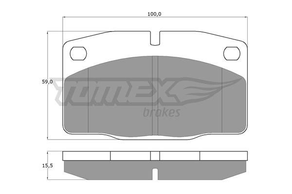 Tomex TX 10-13 Brake Pad Set, disc brake TX1013: Buy near me in Poland at 2407.PL - Good price!