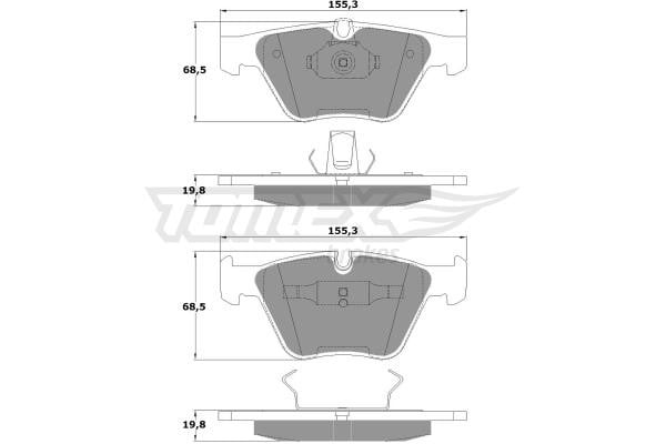 Tomex TX 13-25 Front disc brake pads, set TX1325: Buy near me in Poland at 2407.PL - Good price!