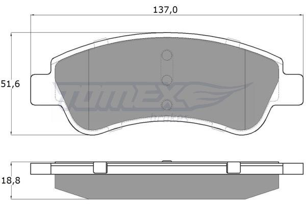 Tomex TX 13-27 Тормозные колодки дисковые, комплект TX1327: Отличная цена - Купить в Польше на 2407.PL!