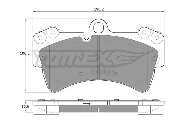 Tomex TX 14-31 Brake Pad Set, disc brake TX1431: Buy near me in Poland at 2407.PL - Good price!