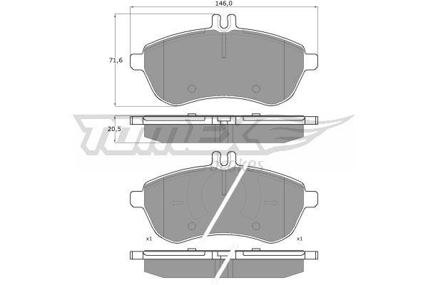 Tomex TX 16-02 Brake Pad Set, disc brake TX1602: Buy near me in Poland at 2407.PL - Good price!