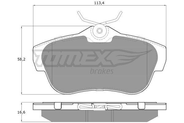 Tomex TX 15-94 Scheibenbremsbeläge, Set TX1594: Kaufen Sie zu einem guten Preis in Polen bei 2407.PL!