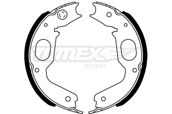 Tomex TX 22-73 Brake shoe set TX2273: Buy near me at 2407.PL in Poland at an Affordable price!